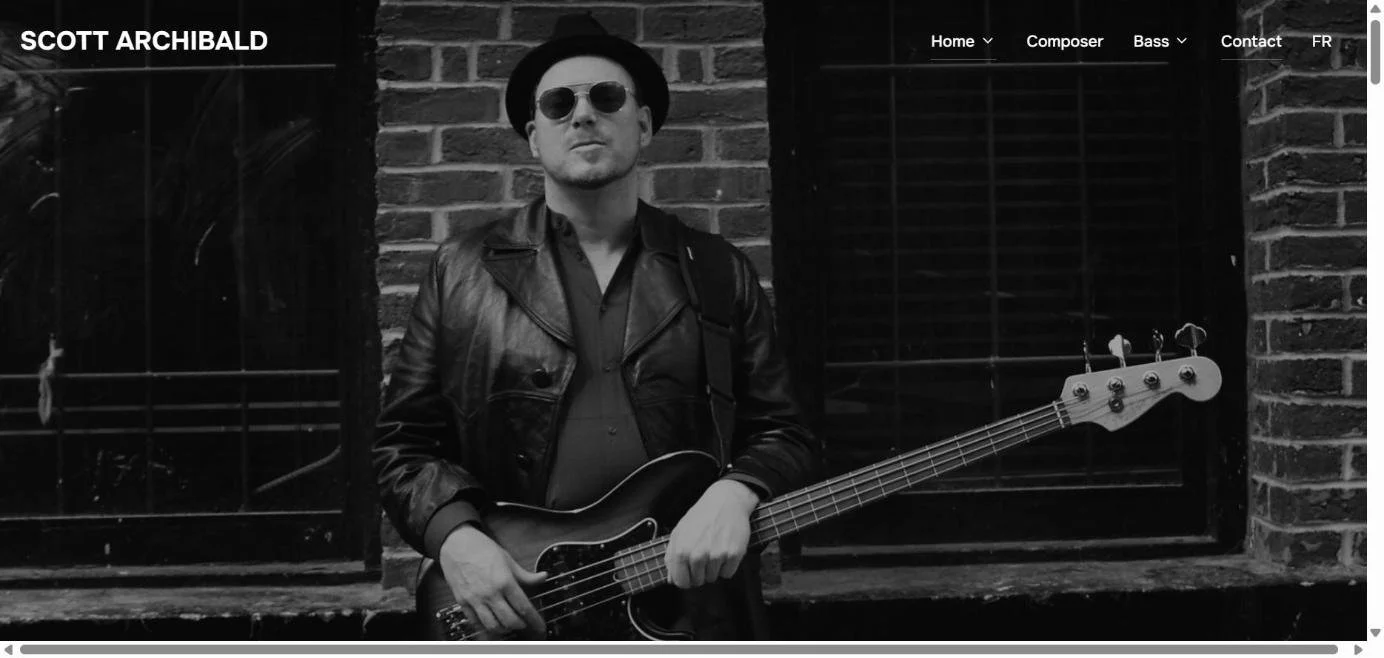 Website of Scott Archibald, professional bassist in Montreal